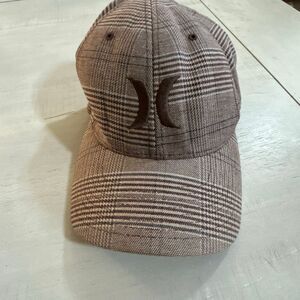 HURLEY Plaid Brown Flex Fit Hst